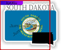 South Dakota America Map Contour Flag Emblem Stickers Custom Decals Motorcycle Stickers For Car Decoration Suv Window Bumper Mot