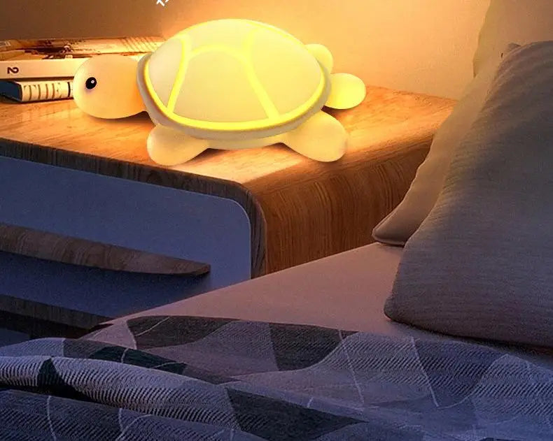 Led Turtle Night Light Cute Silicone Animal Cartoon Soft Lamp Touch Nightlight Children Sleep Light Room Bedside Decoration Gift