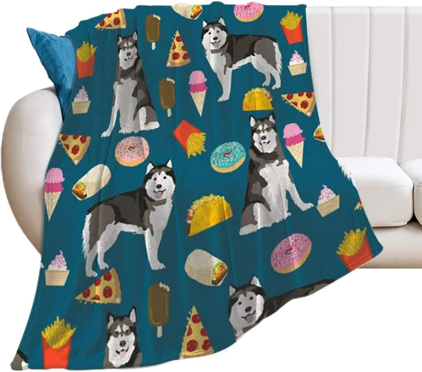 Alaskan Malamute Throw Blanket
