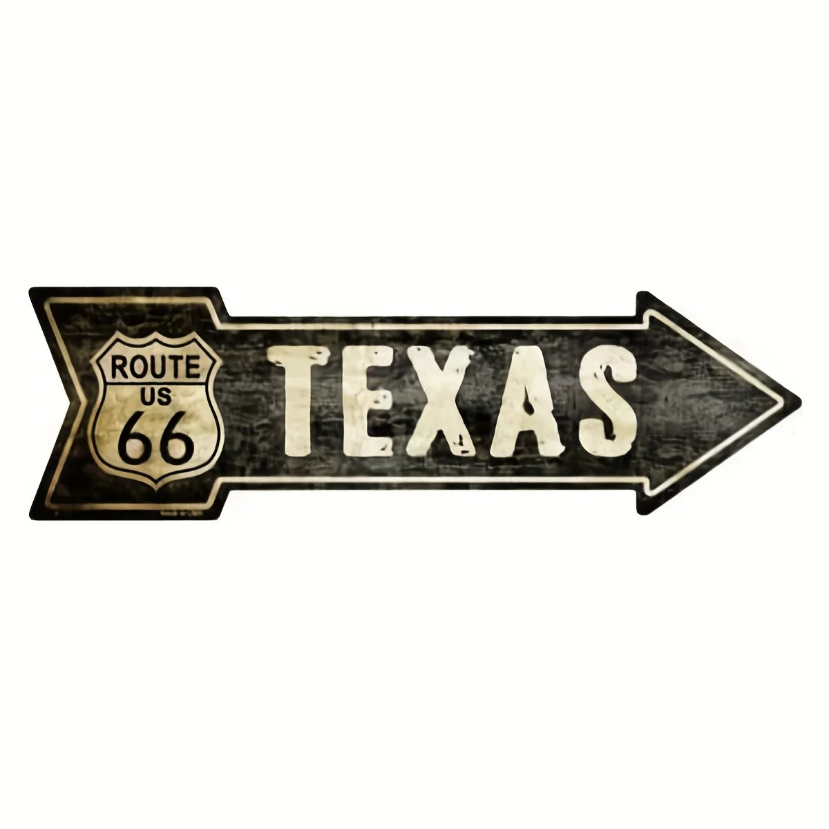 1pc Vintage Route 66 Metal Arrow Sign - Perfect for Door Decor and Gifts - Show Your Love for Texas, Oklahoma, and New Mexico