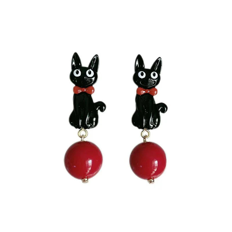 Black Cat Earrings