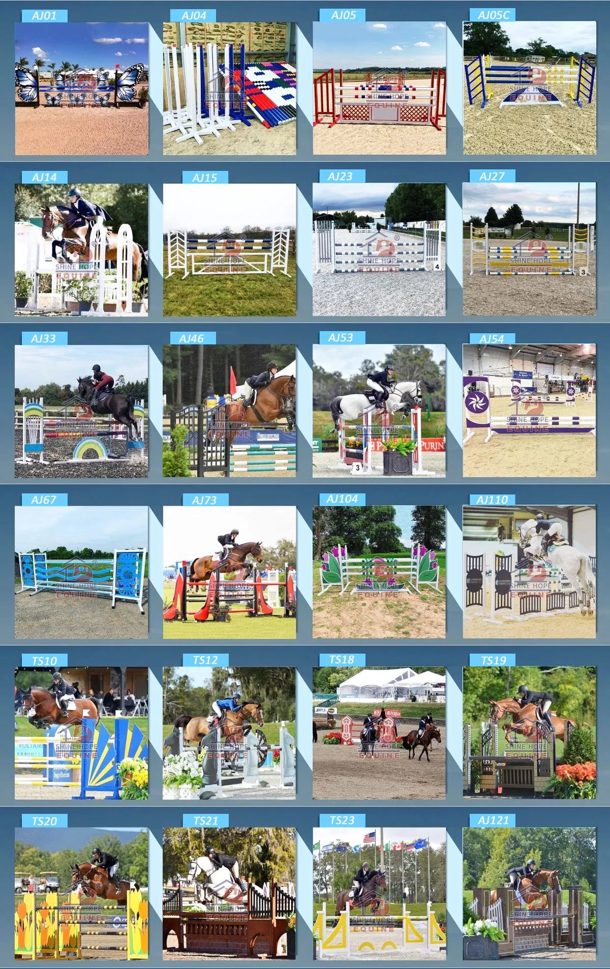 Aluminium Stand Horse Riding Show Equipment Horse Jumps