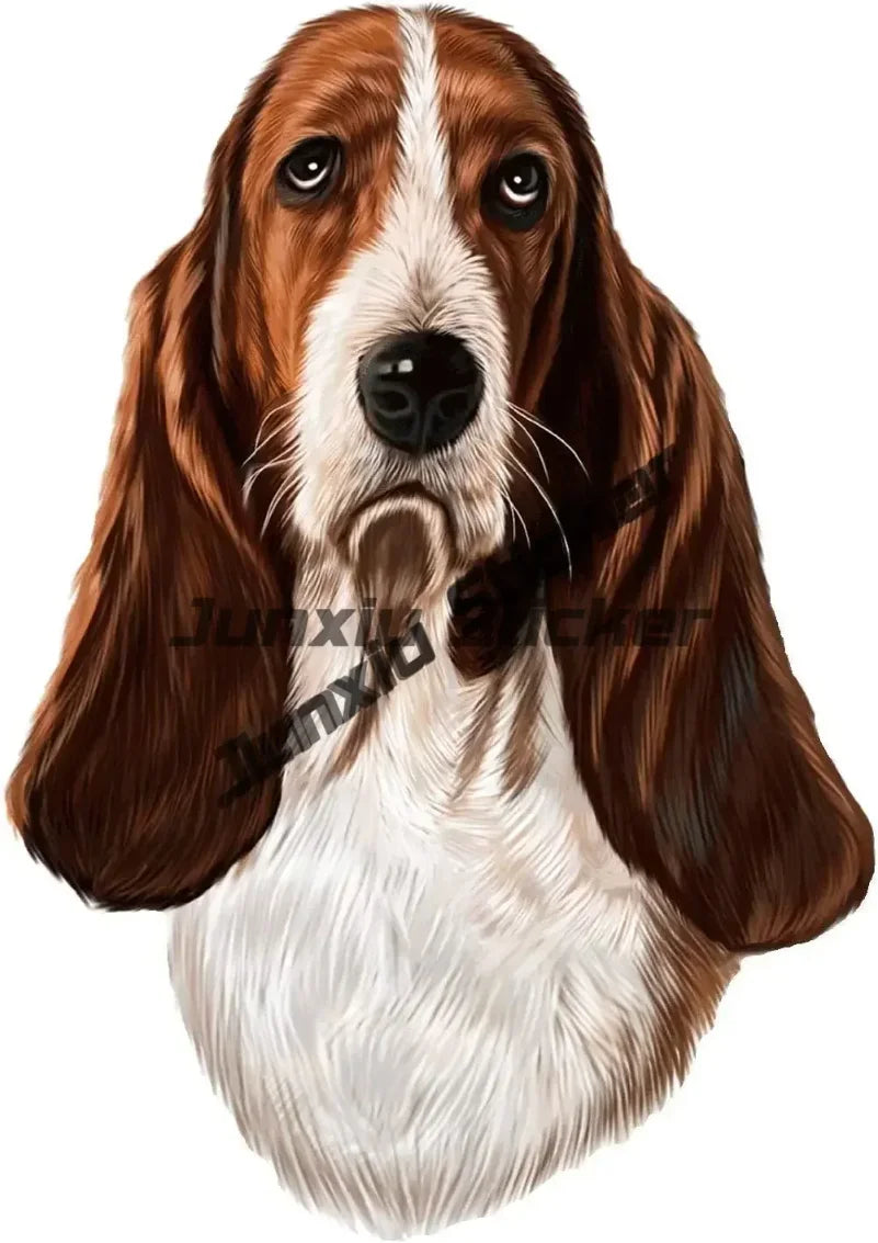 Sweet Basset Hound Sticker