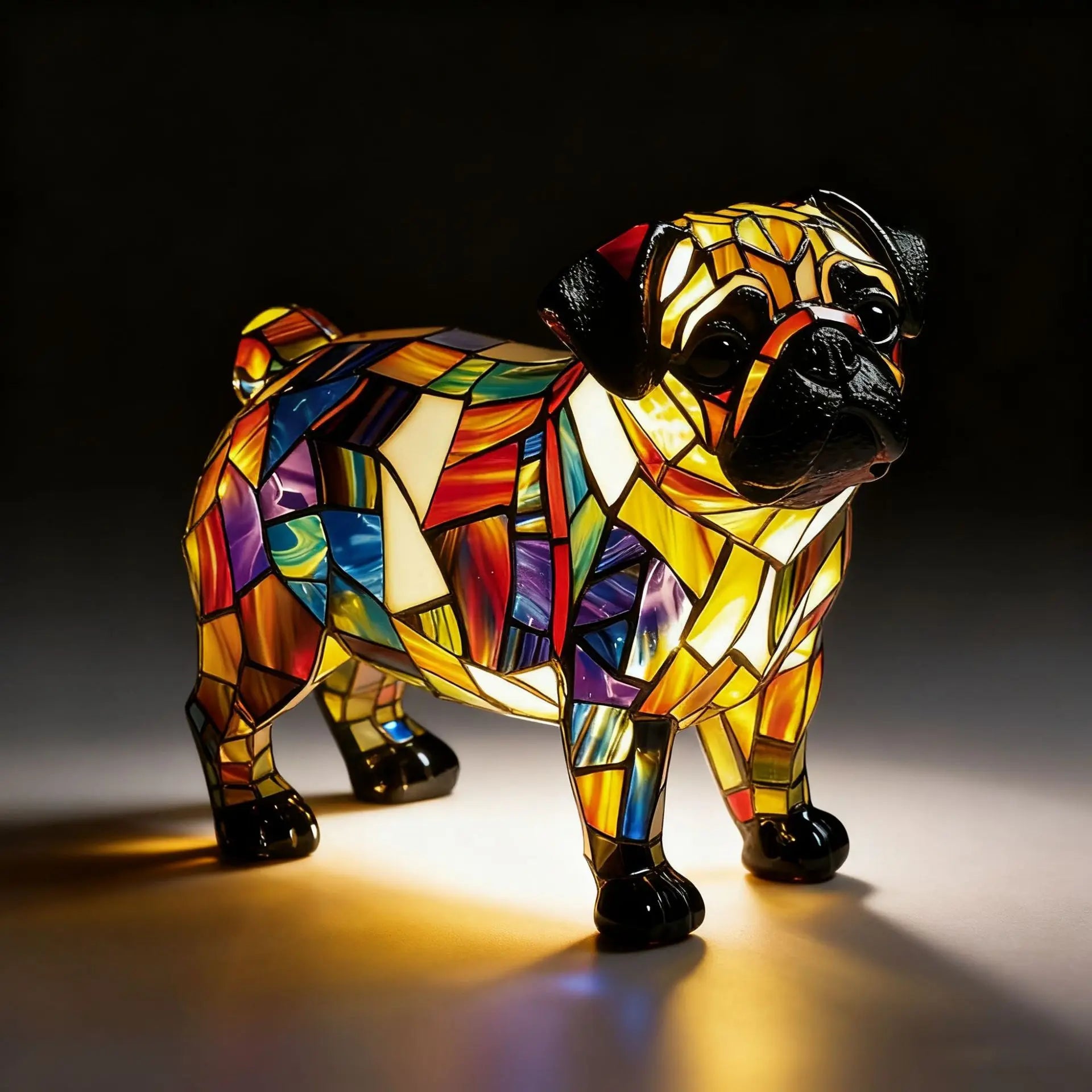 Dog, Cat & Animals Glass Lamp