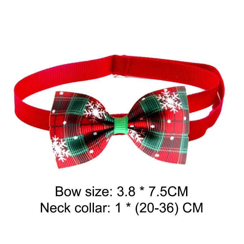 Festive Cat Dog Santa Hat & Scarf Christmas Outfit - Small Dog Holiday Apparel