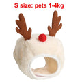 Funny Dog Christmas Hat Pets Santa Bibs New Year Party Cosplay Costume Puppy Cap Cute Cats Bandana Clothes Accessories Gift