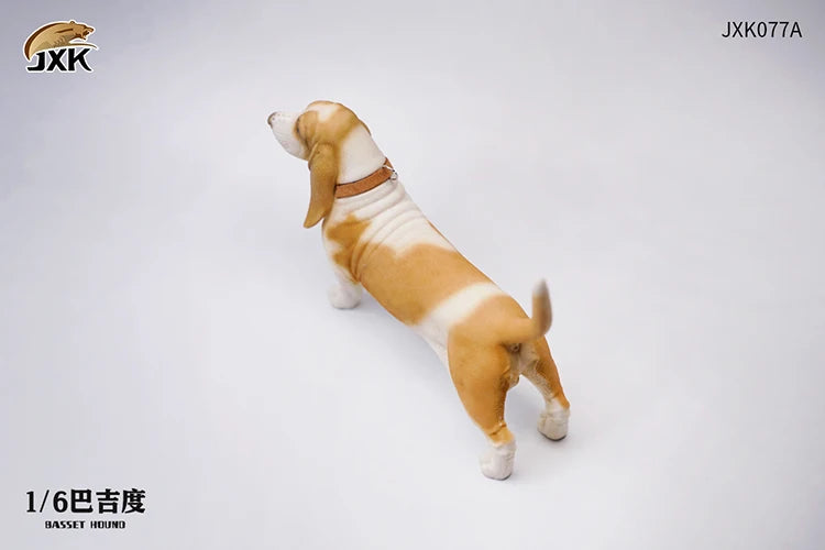 Basset Hound Soldier Figure Scene Accessories