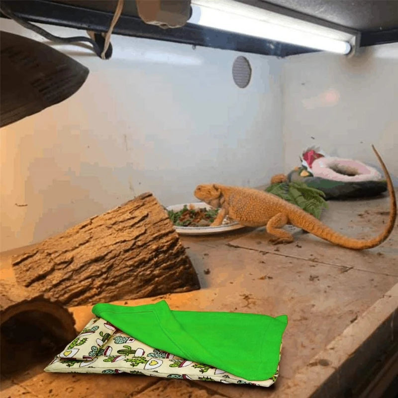 Sleeping Bag Bearded Dragon Accessories Bearded Dragon Bed with Pillow and Blanket Hideout Habitat
