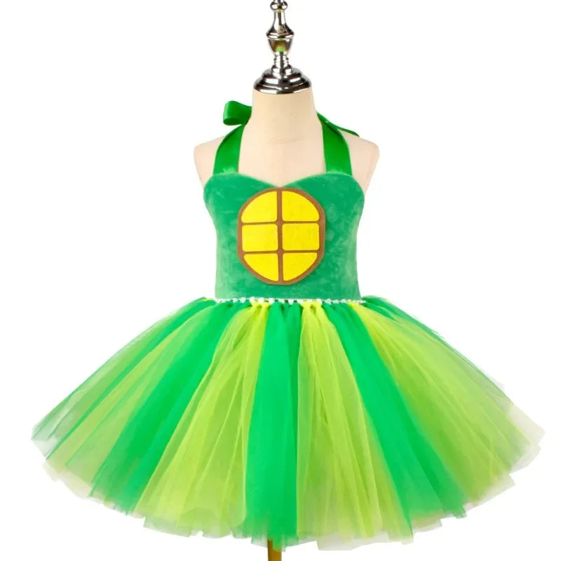 Cosplay Girls Little Turtles Animal Characters Costume Dress Halloween Party Performance Dress Up Costumes Outfits