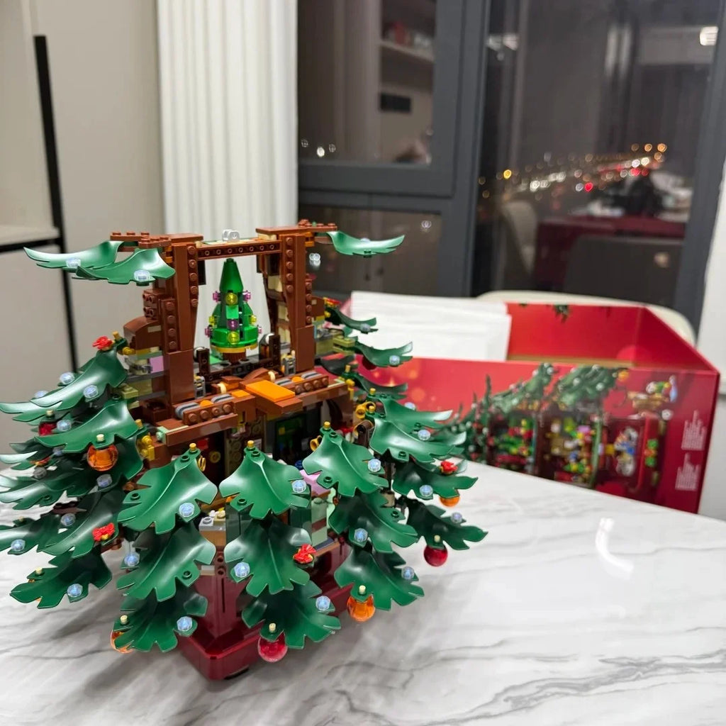 New Model 41843 Christmas Tree, Reindeer, Santa Claus Set, Christmas Gifts, Birthday Gifts Building Blocks