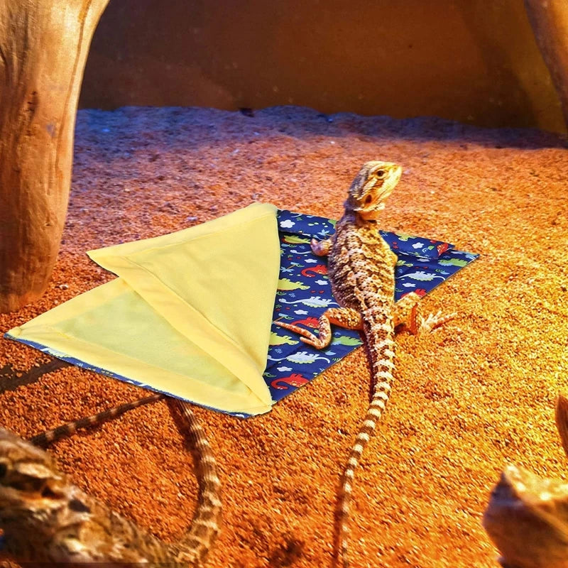 Sleeping Bag Bearded Dragon Accessories Bearded Dragon Bed with Pillow and Blanket Hideout Habitat