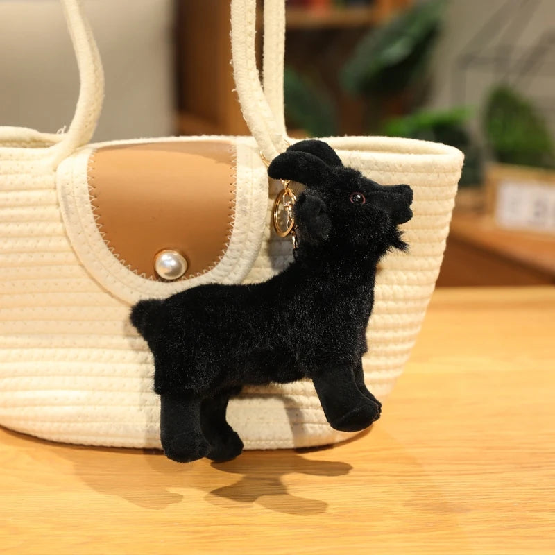 30cm Realistic Goat Plush Toy - Soft Stuffed Animal Goat, Cuddly Farm Animal Gift for Kids, Boys, Girls (Easter/Christmas Gifts)