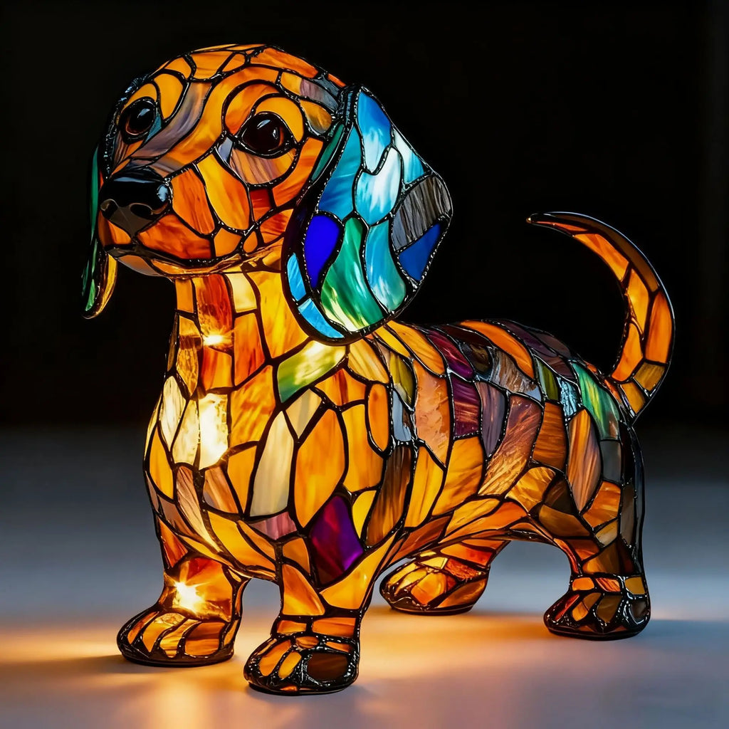 Dog, Cat & Animals Glass Lamp