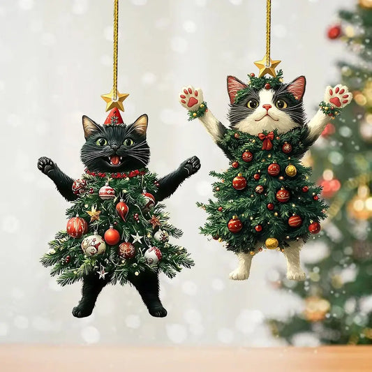 Black Cat Xmas Tree