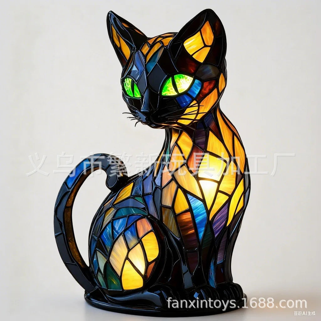 Dog, Cat & Animals Glass Lamp