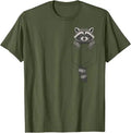 Cute Raccoon Pocket Funny Gifts for Men Women Kid T-Shirt Raccoon in Pocket Apparel Novelty Gifts Y2k Graphic Tees Novelty Gift