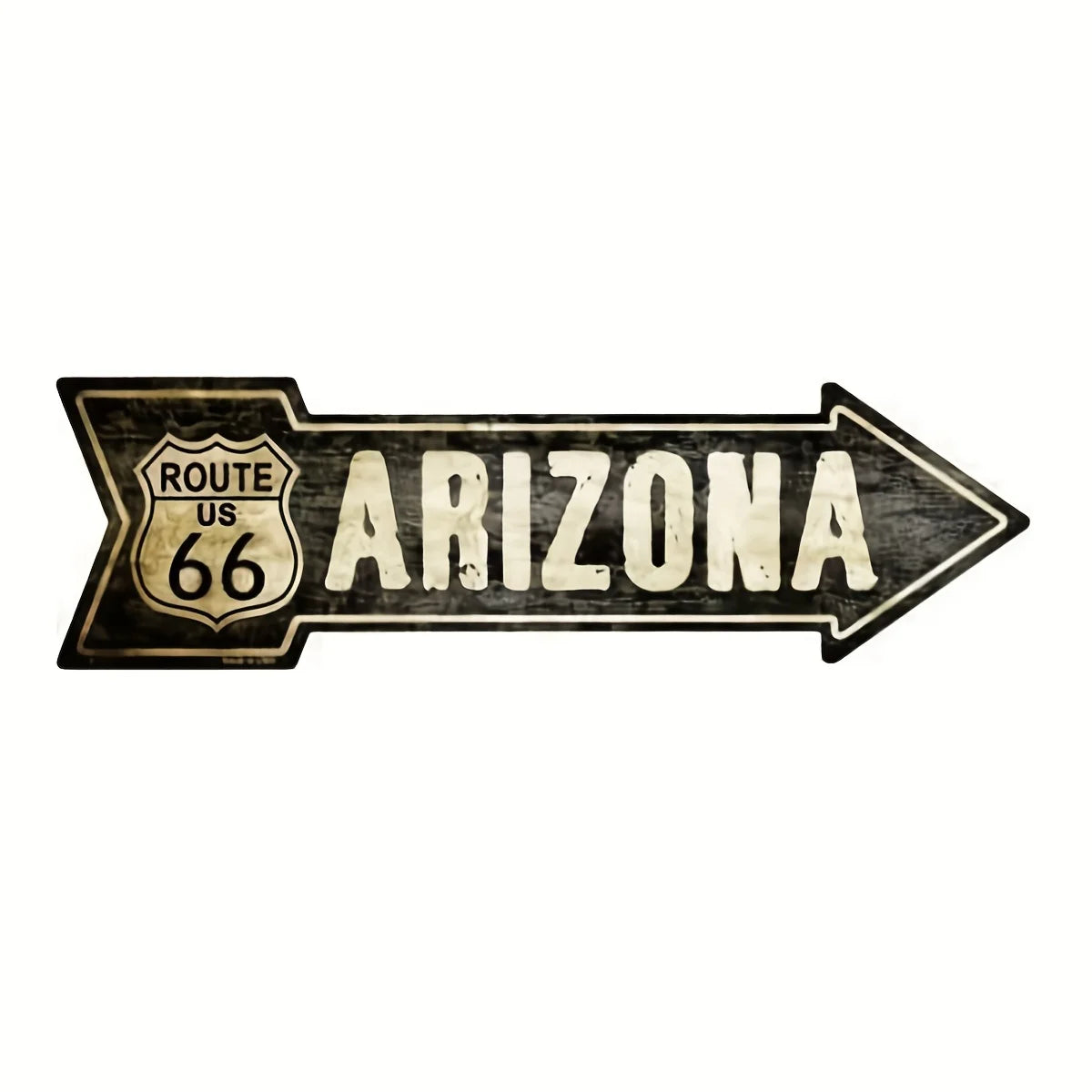 1pc Vintage Route 66 Metal Arrow Sign - Perfect for Door Decor and Gifts - Show Your Love for Texas, Oklahoma, and New Mexico