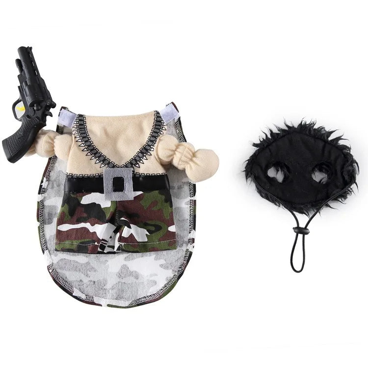 Halloween Knife-Themed Gum Dog Suit Funny Cute Pet Costume for Winter Best Sales! Small Size Cloth Shirt Design