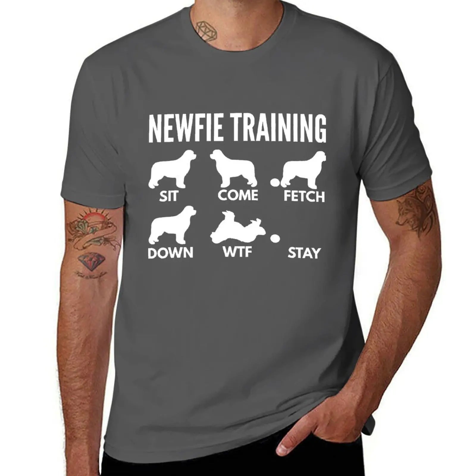 Newfie Training Newfoundland Dog Tricks T-Shirt