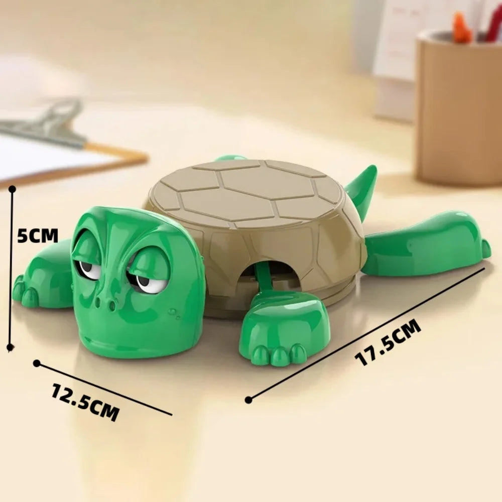 Press Struggling Turtle Toy Creative Fun Turtle Cup Pad Mug Holder with Funny Expression Decor ﻿Kid Prank Toy Gift