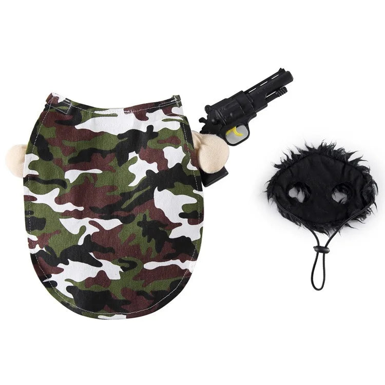 Halloween Knife-Themed Gum Dog Suit Funny Cute Pet Costume for Winter Best Sales! Small Size Cloth Shirt Design