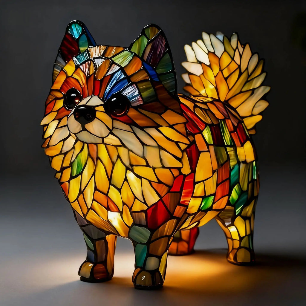 Dog, Cat & Animals Glass Lamp