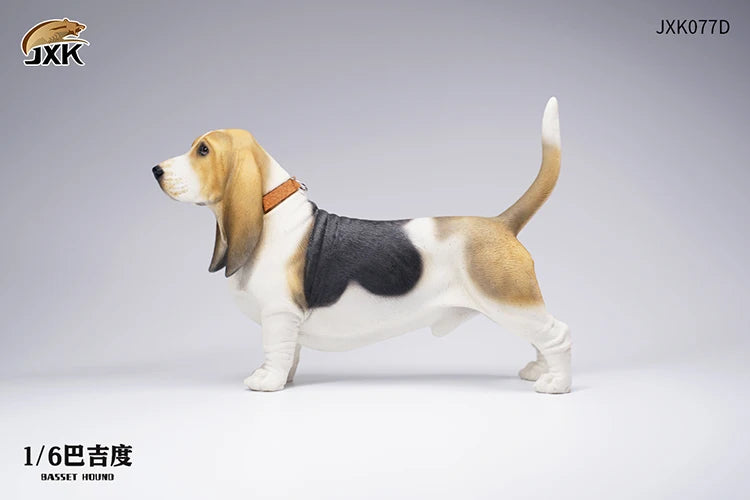 Basset Hound Soldier Figure Scene Accessories