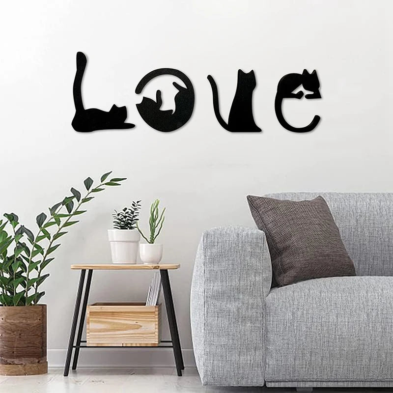 Black Cat Wall Decor