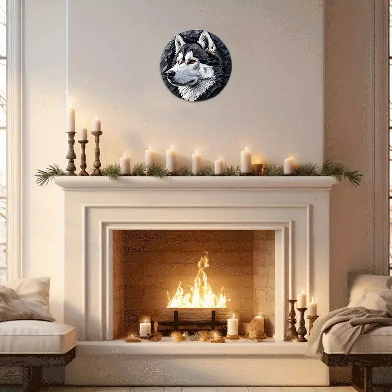 Alaskan Malamute Aluminum Metal Sign