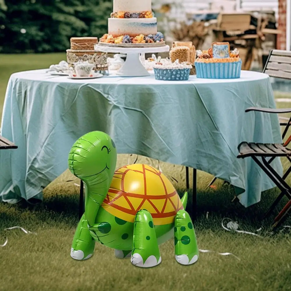 Sea Turtle Balloon Cute 4D Inflatable Animals Foil Turtles Blow Up Animals Cute Turtle Themed Decorations For Jungle Forest Zoo