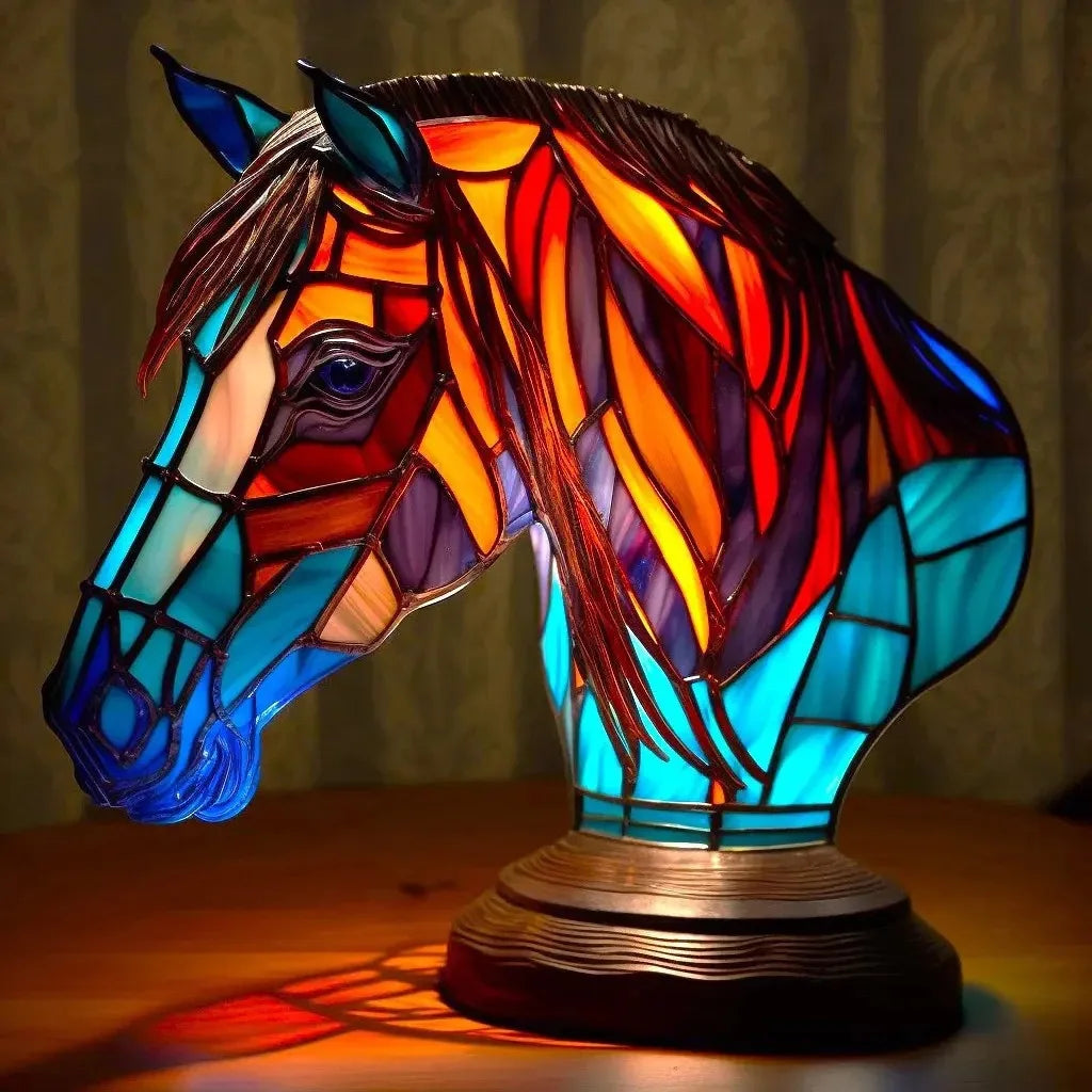 Dog Resin LED Night Light Art Animal Statue Creative Home Desktop Decoration Ornament