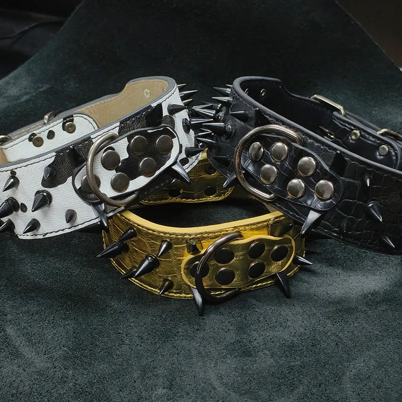 Medium And Large Dog Collars, Rivet Dog Collars, Kasro Bully Dog Collars, Anti-Bite Neck Collars Dogo De Marino Dog Neck Collars