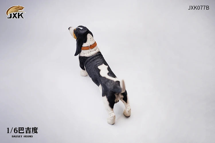Basset Hound Soldier Figure Scene Accessories