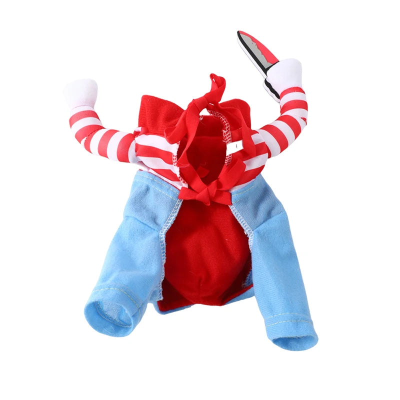 Halloween Dog Costumes Funny Pet Clothes Adjustable Dog Cosplay Costume Sets Novelty Clothing For Medium Large Dogs Bulldog Pug