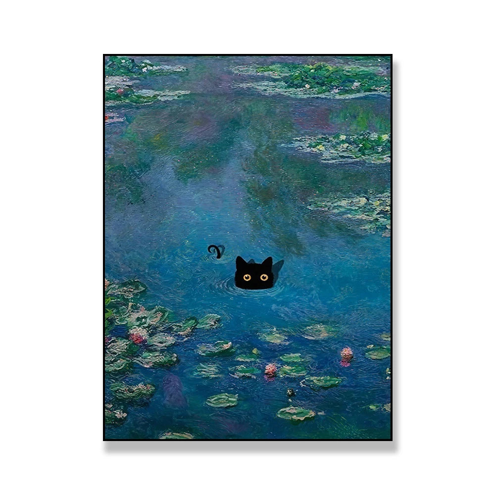 Black Cat Art Posters