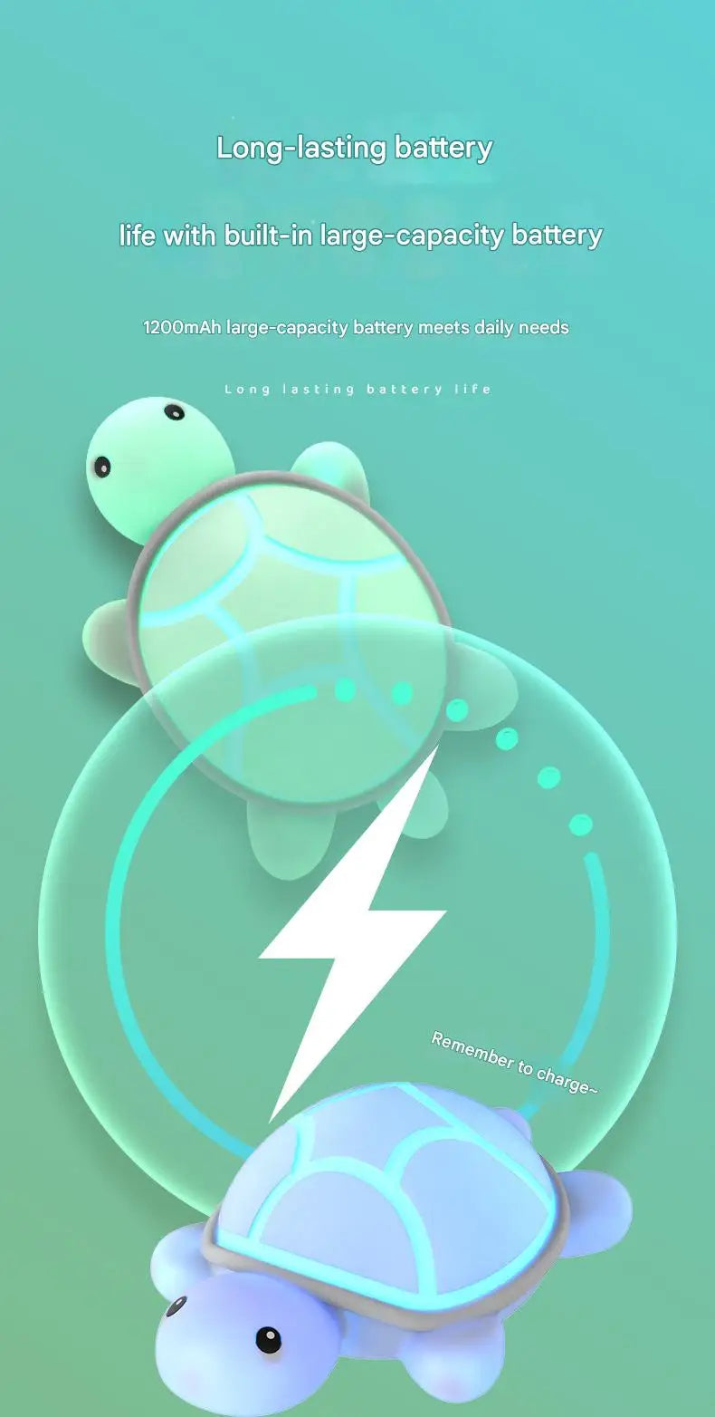 Led Turtle Night Light Cute Silicone Animal Cartoon Soft Lamp Touch Nightlight Children Sleep Light Room Bedside Decoration Gift