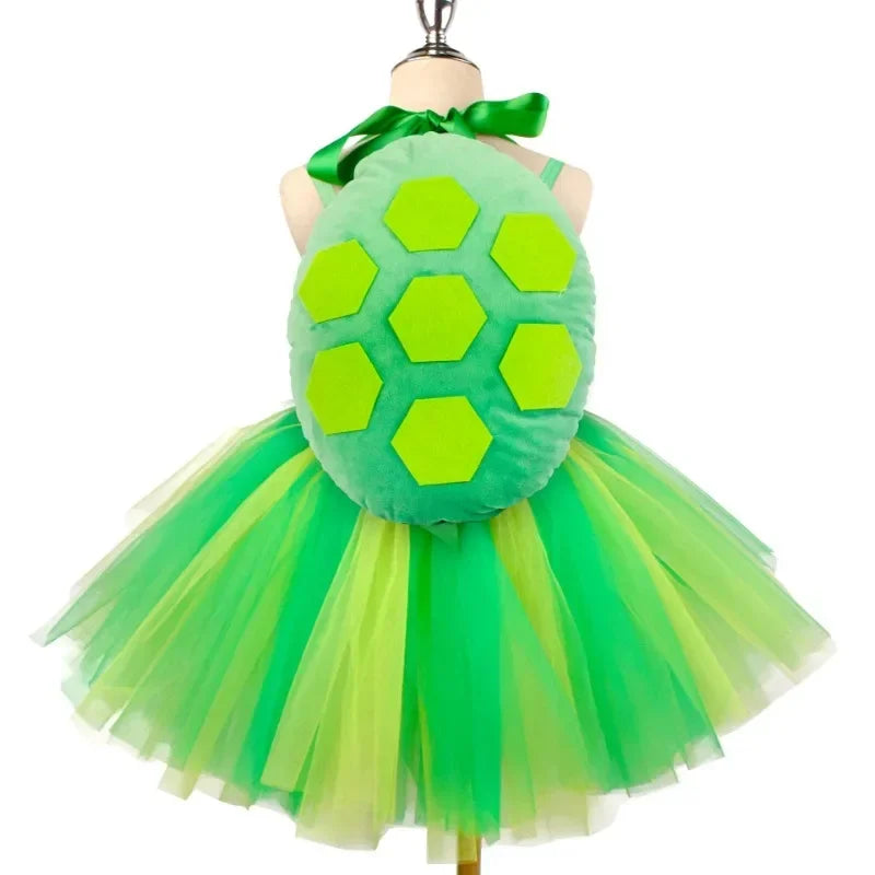 Cosplay Girls Little Turtles Animal Characters Costume Dress Halloween Party Performance Dress Up Costumes Outfits