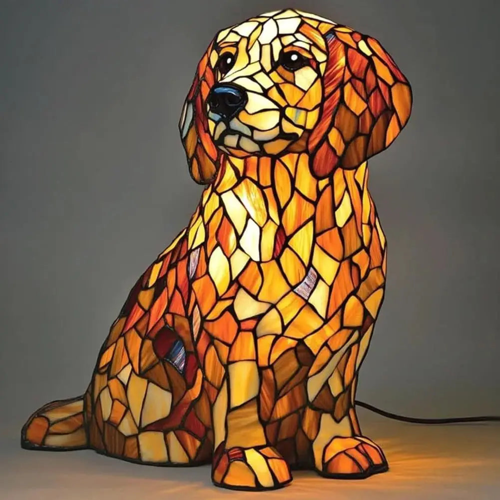Dog, Cat & Animals Glass Lamp