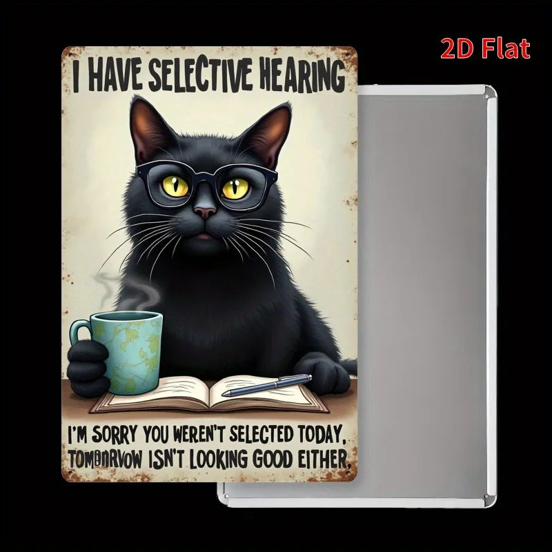 Black Cat Funny Poster