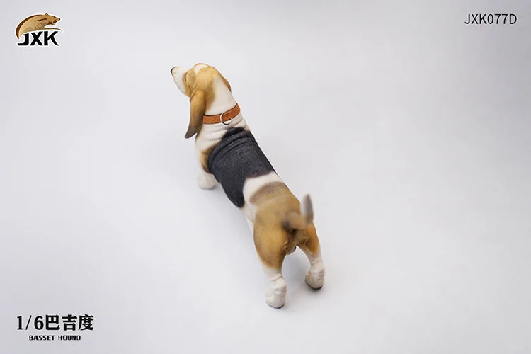 Basset Hound Soldier Figure Scene Accessories