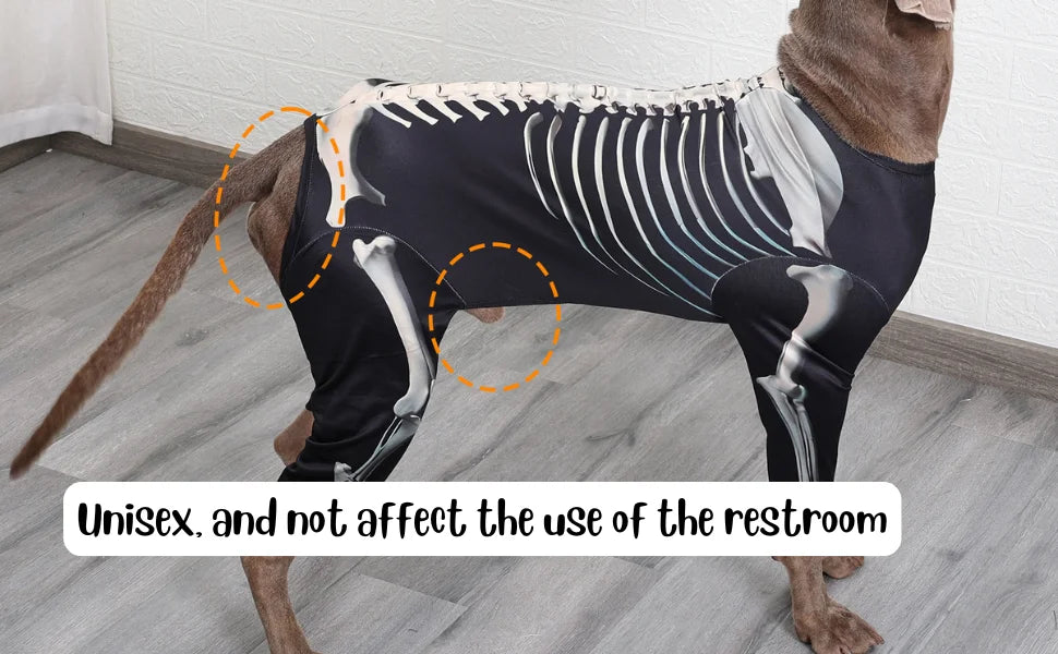Halloween Dog Skeleton Costumes Cosplay Party Sweater Pet Clothes 4Leg Sweatshirt For Medium Large Dog French Bulldog Dress Up