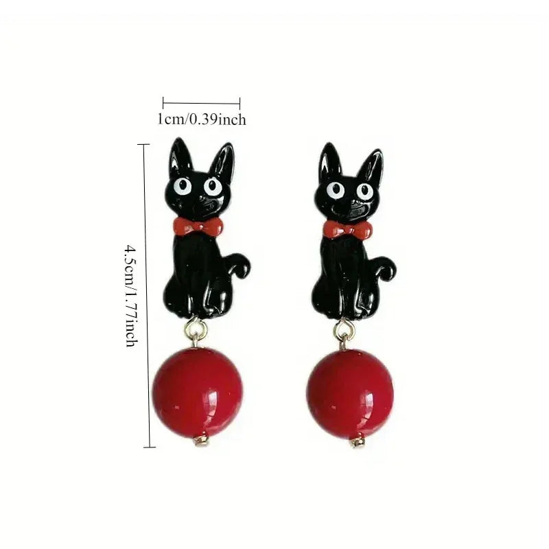 Black Cat Earrings