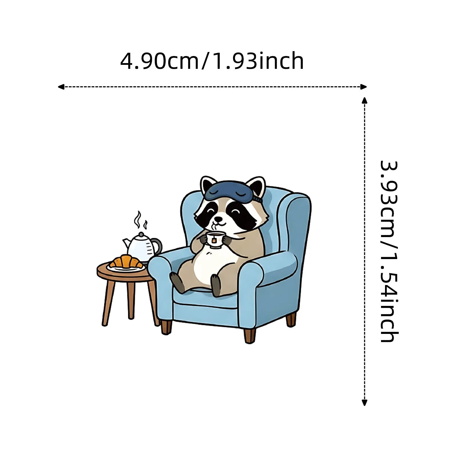 56PCS Cute Little Raccoon Graffiti Sticker Cartoon Animal Funny Meme Decal Kids Toy for Water Cup Stationery Box Luggage