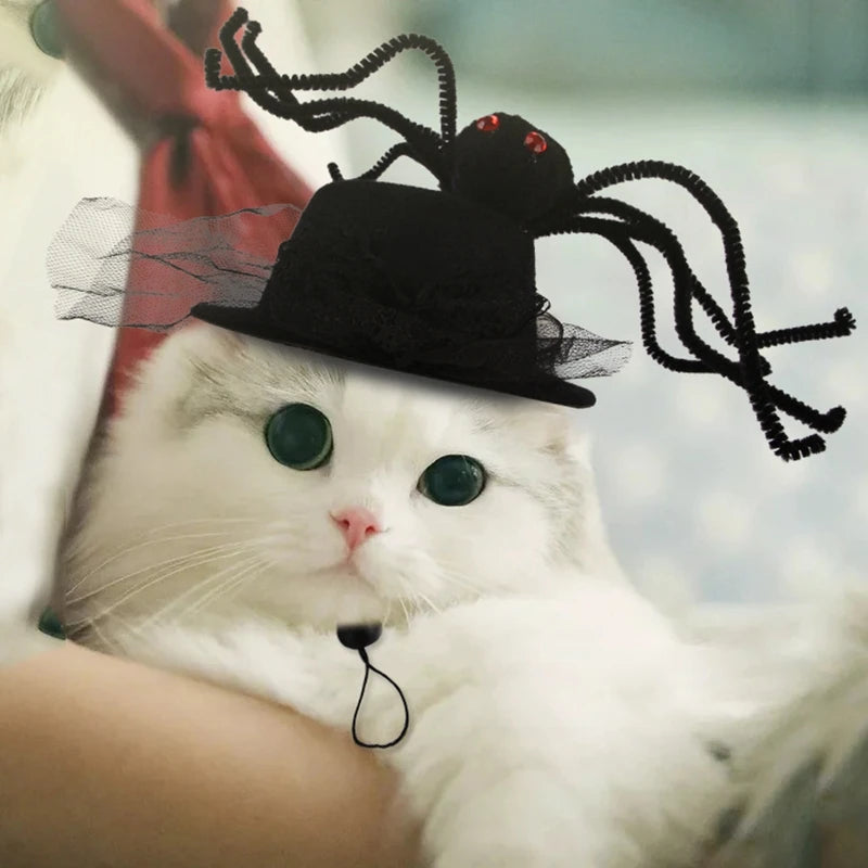 Halloween Pet Cat Dog Cap Funny Pet Product For Photography Cosplay Police Hat Holiday Costume Chihuahua Yorkshire Accessories