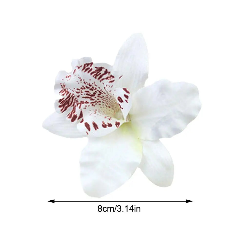 Hawaii Flower Hair Clips For Women Girls Floral Hibiscus Orchid Hairpins For Summer Beach Holiday Wedding Party Hair Access P0T4