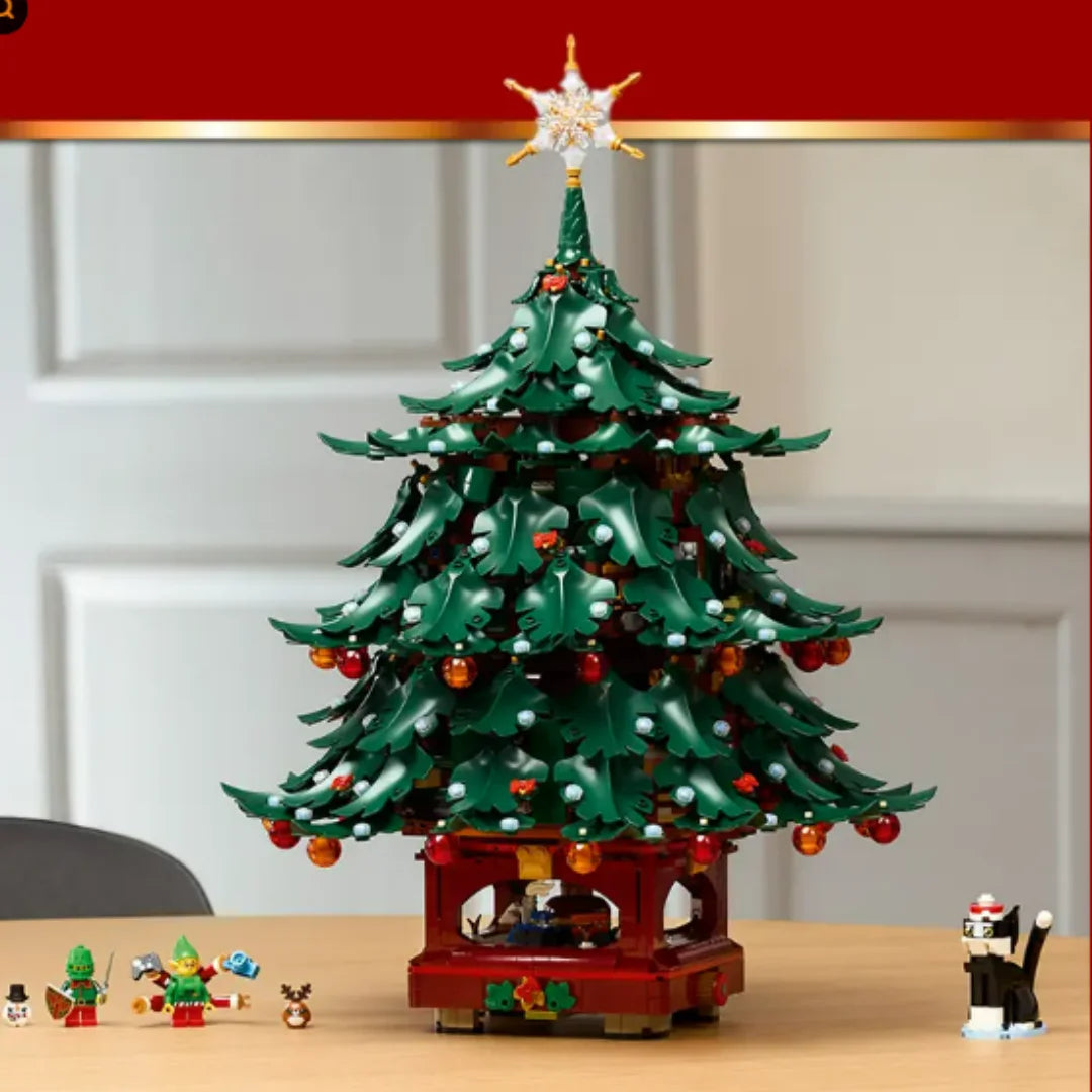 New Model 41843 Christmas Tree, Reindeer, Santa Claus Set, Christmas Gifts, Birthday Gifts Building Blocks