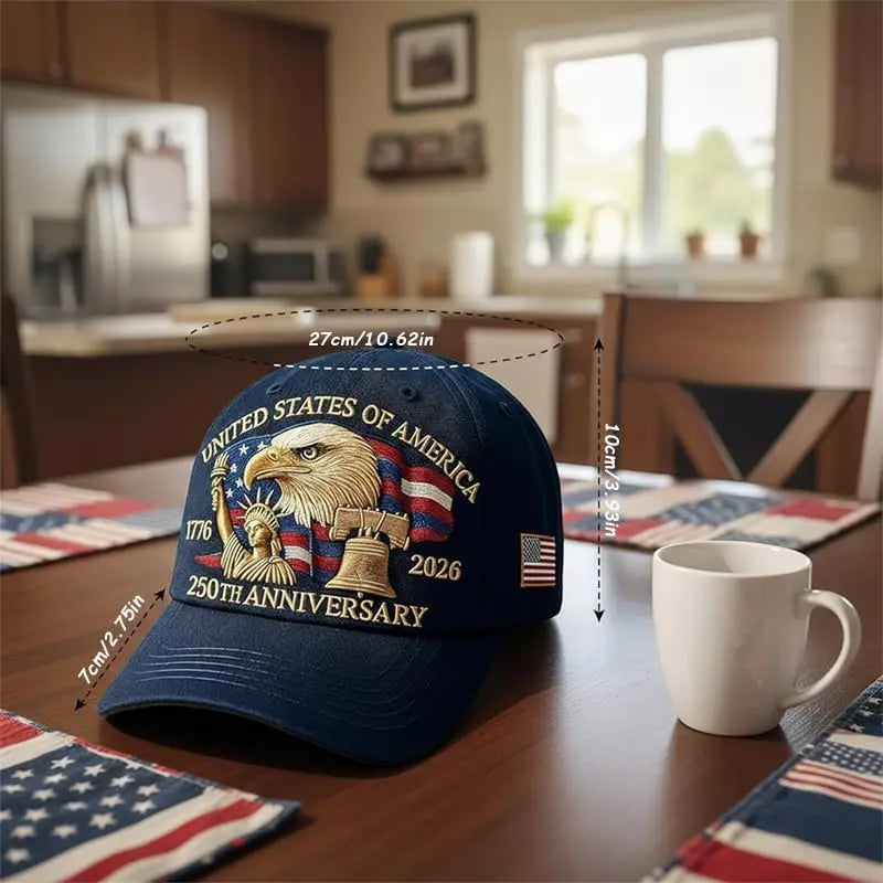 Anniversary Historic Patriotic Baseball Cap