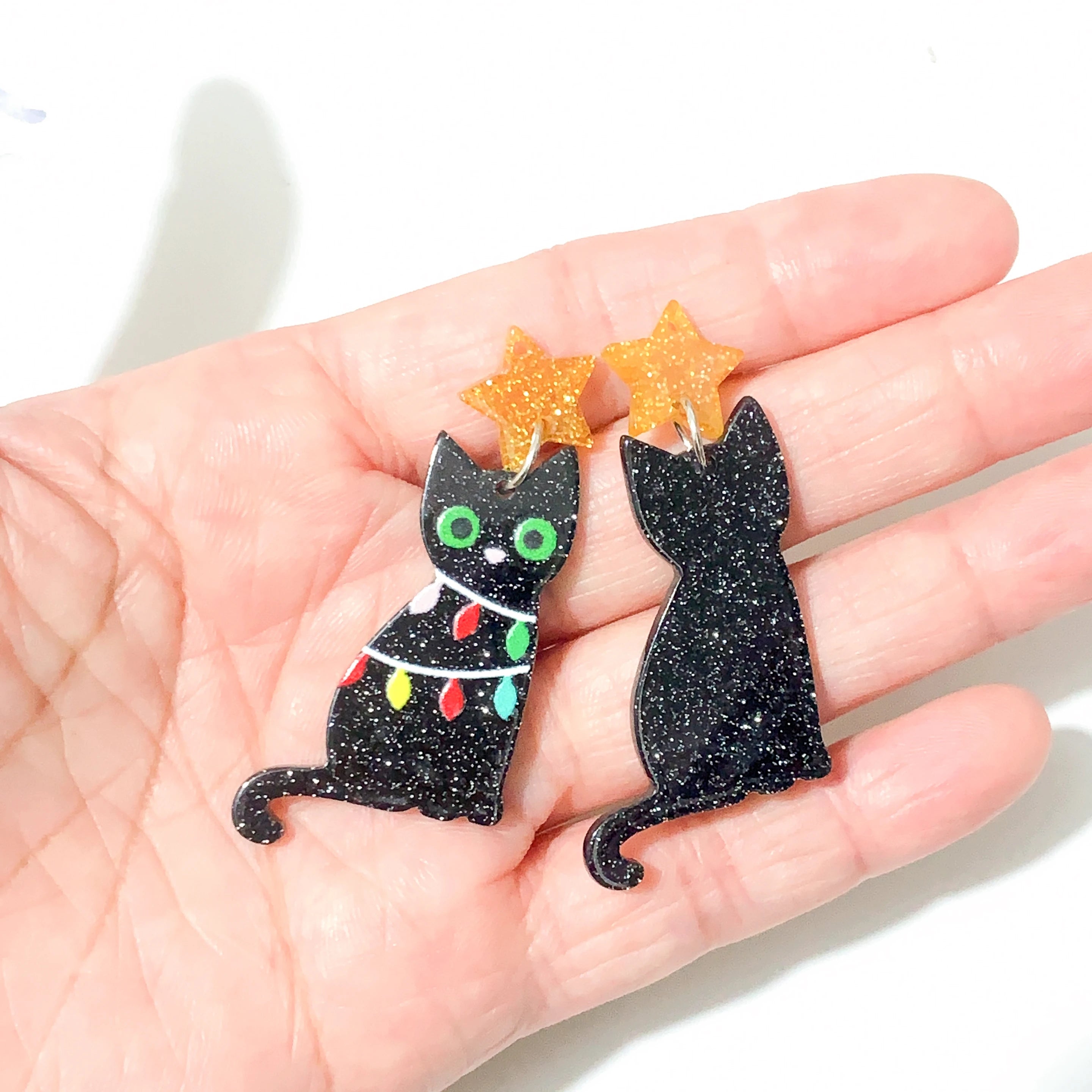 Yak Raccoon Christmas Tree Acrylic Charms Wholesale Bulk for Earring DIY Accessories 5PCS/LOT