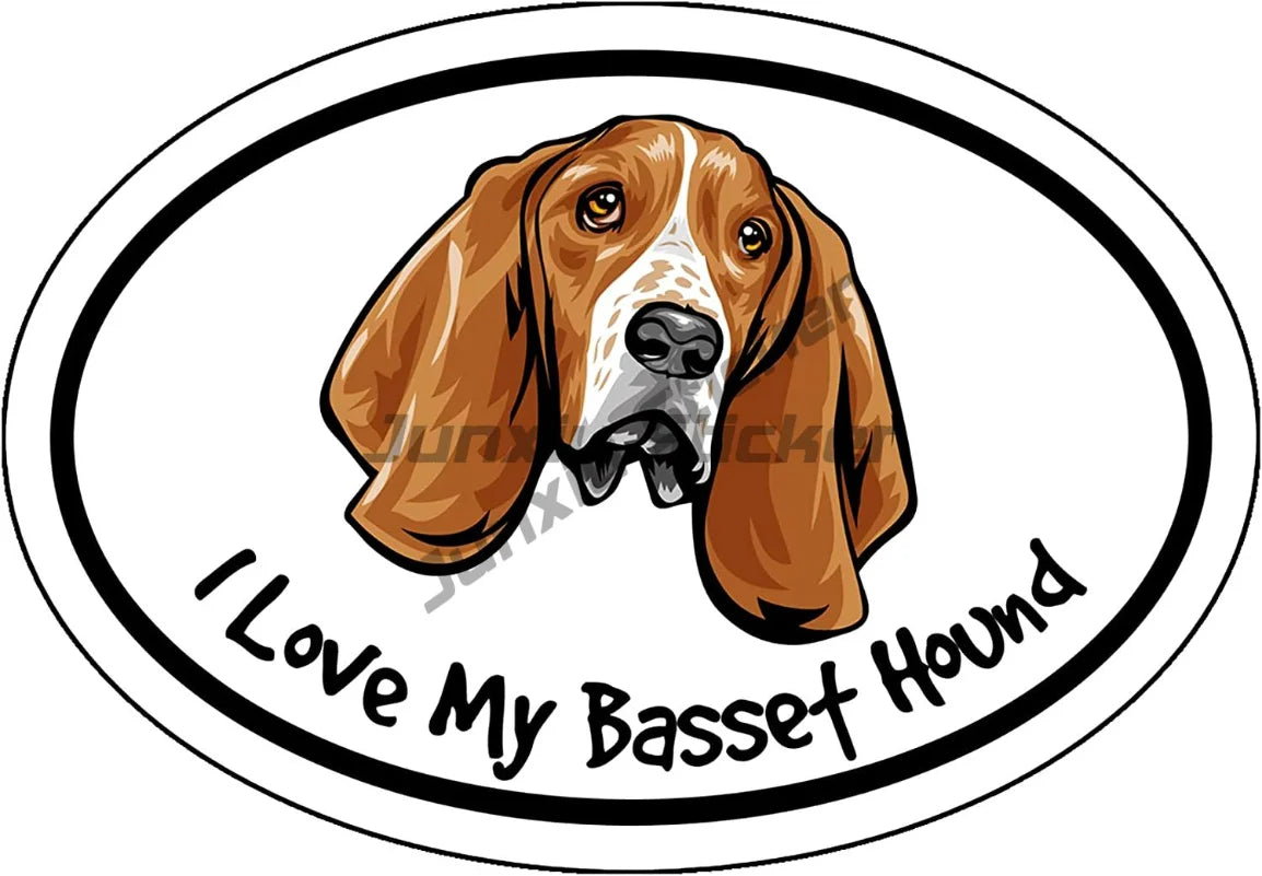 Sweet Basset Hound Sticker