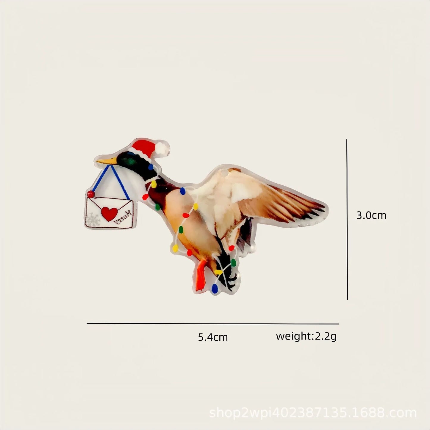 Yak Raccoon Christmas Tree Acrylic Charms Wholesale Bulk for Earring DIY Accessories 5PCS/LOT